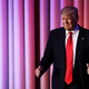 President elect Donald Trump gives two thumbs up on Election Night after it has become clear that he’s going to win (Photo by Joe Raedle/Getty Images)